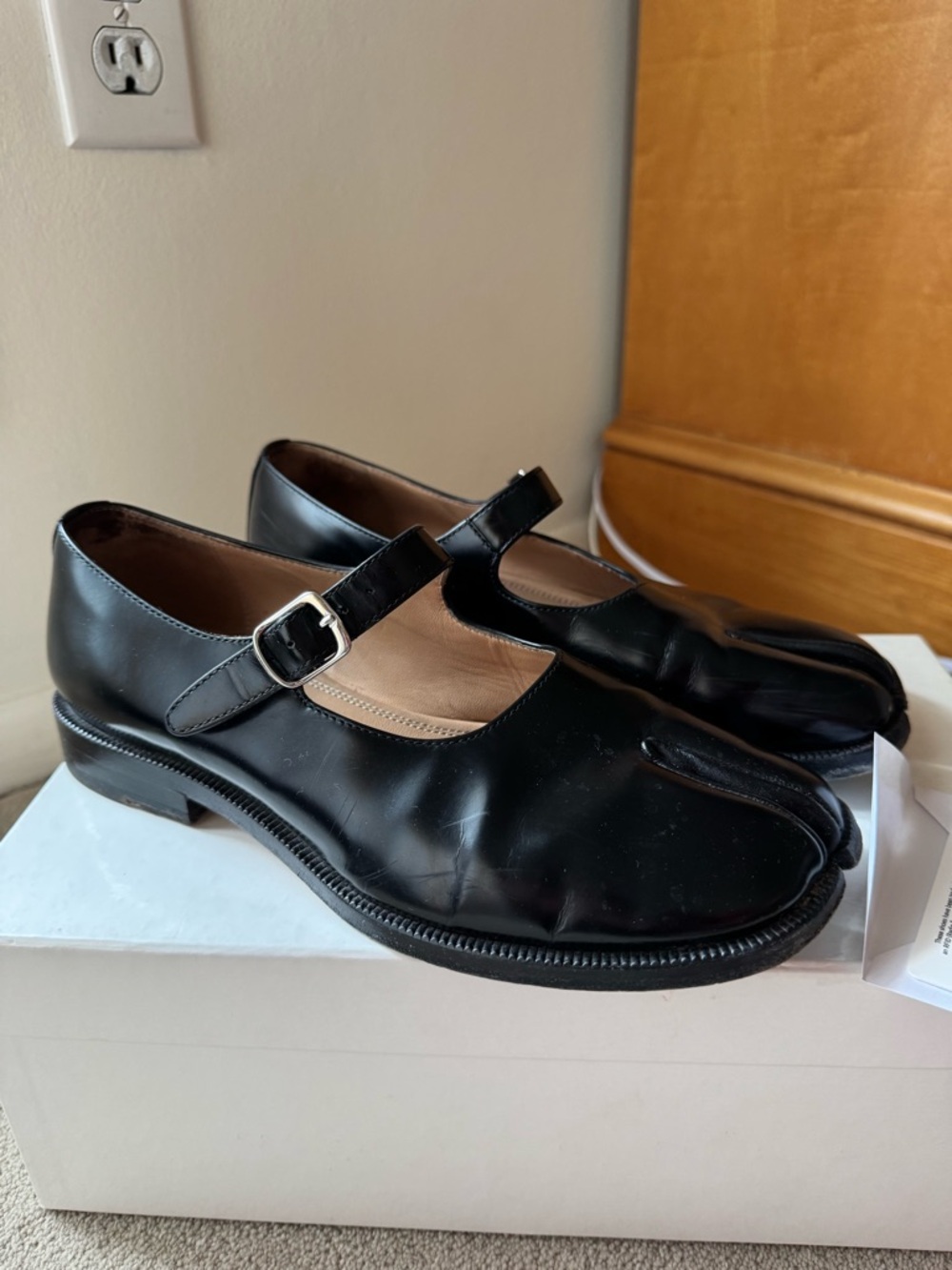 Maison Martin Margiela Black Tabi Mary Jane Flats - Picture 3 of 7